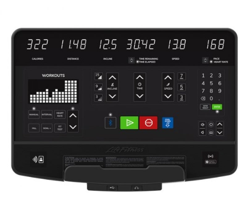 Life Fitness Aspire Recumbent Bike with SL Console, Arctic Silver