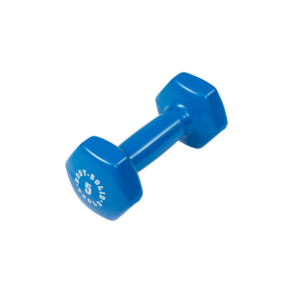 Body Solid BSTVD Vinyl Dumbbell | 5lbs