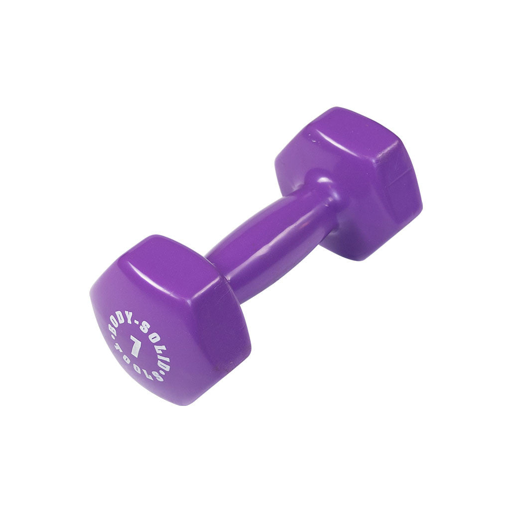 Body Solid BSTVD Vinyl Dumbbell | 7lbs