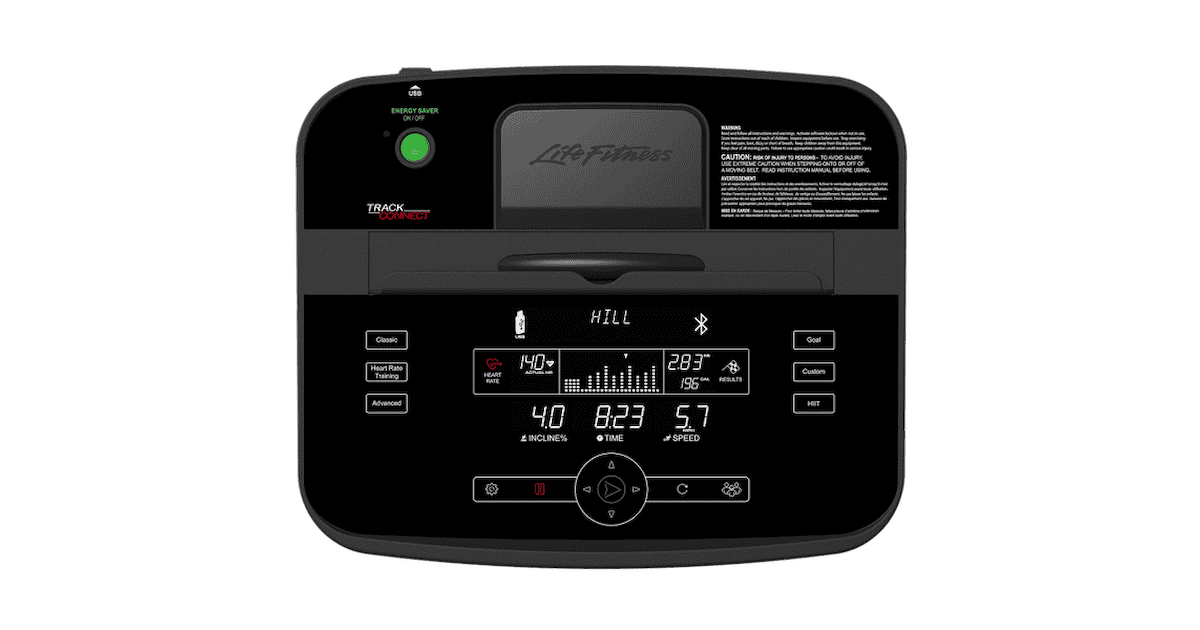 Life Fitness Track Connect Console For F3 & T3 Only - Final Stock Life Fitness Variant(s) - Console 187-981-track-connect-treadmill-console-front-view-300dpi-1000x1000