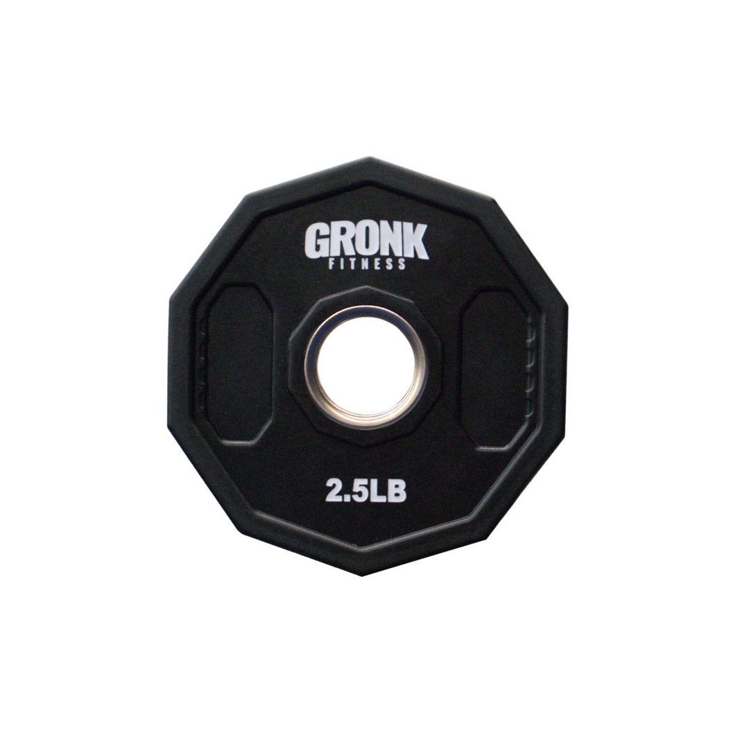 Gronk Fitness 10-Sided Urethane Olympic Grip Plates