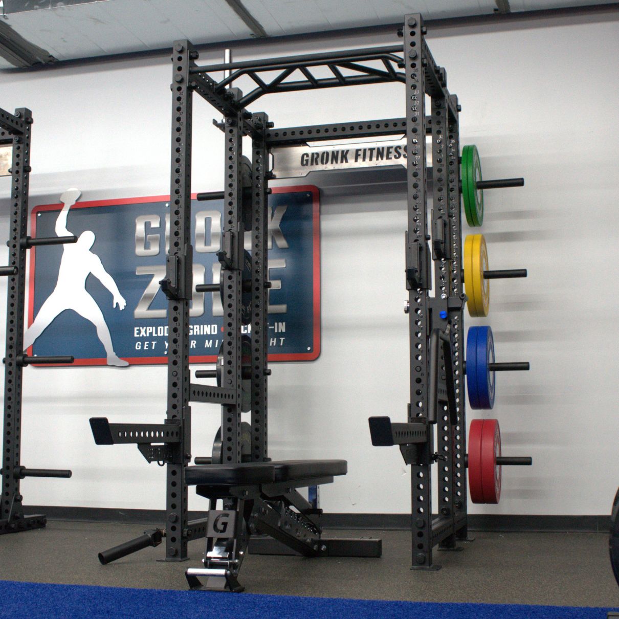 Gronk Fitness Gridiron Full Power Rack Gronk Fitness Products Racks, Elite (HDLHRL) 3_scvlvu