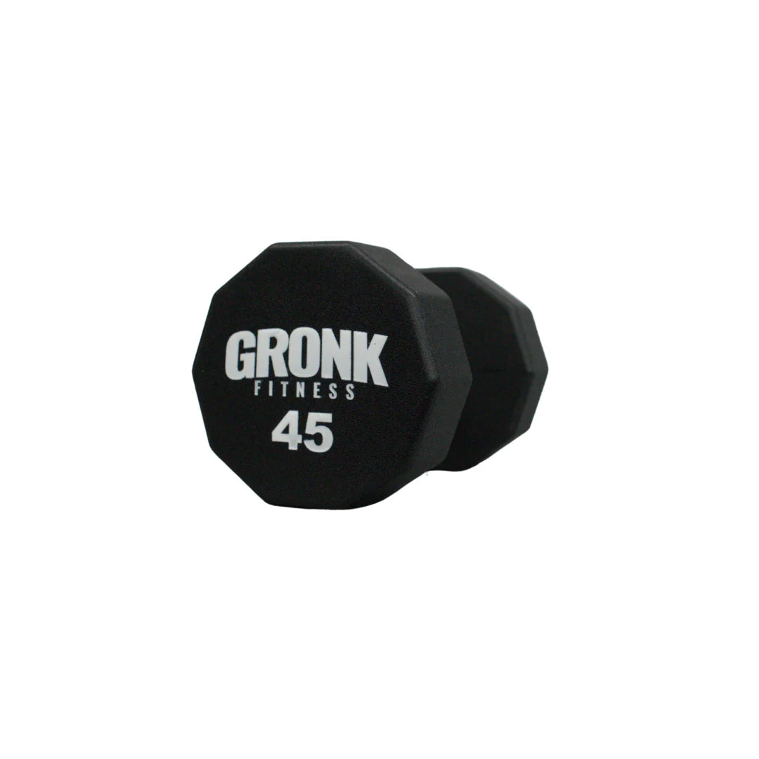 Gronk 10 Sided Urethane Dumbbell 45 lb Gronk Fitness Products Variant(s) - LBWeight 45_a43d58cd-edaf-4cbd-b2e5-fc868fa75931
