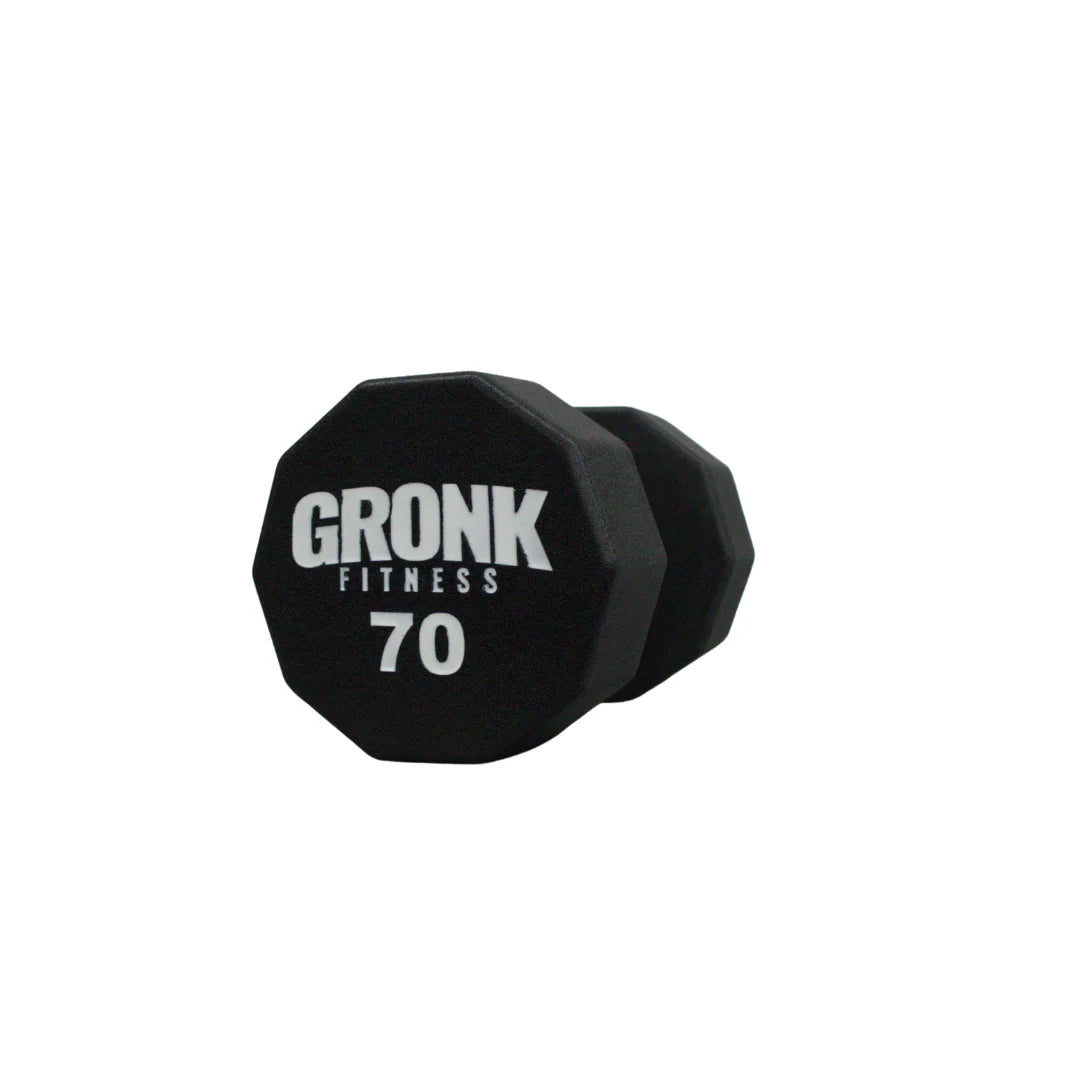 Gronk 10 Sided Urethane Dumbbell 70 lb Gronk Fitness Products Variant(s) - LBWeight 70_d707394c-96a8-4c19-96e7-9a11777f6976