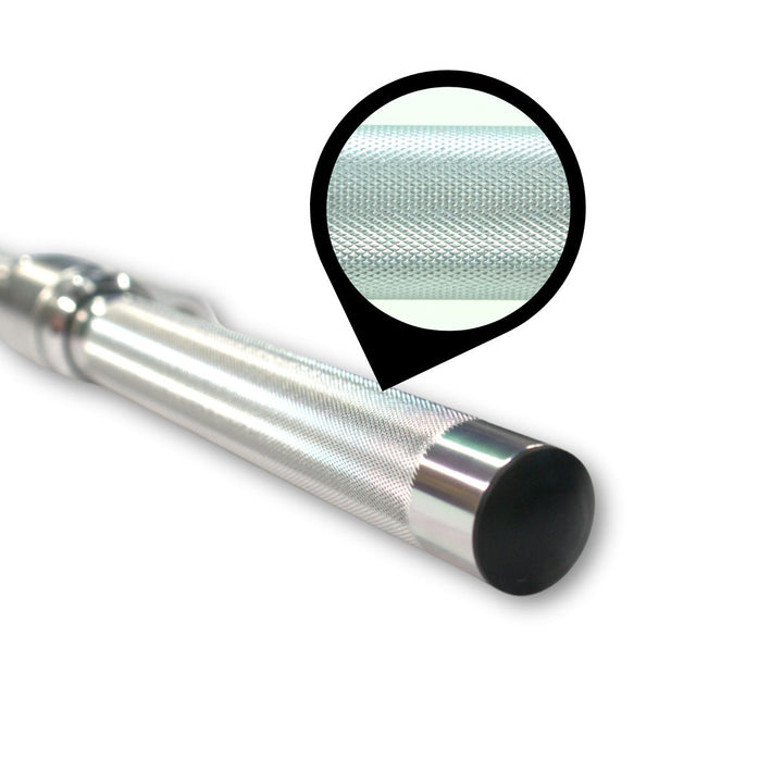 Aluminum Revolving Straight Bar G&G Fitness Equipment Cable attachments AluminumRevolvingStraightCurlBar-GripCloseup_720x_00f35cb3-c623-4e0e-bb41-98b34d2edc7a