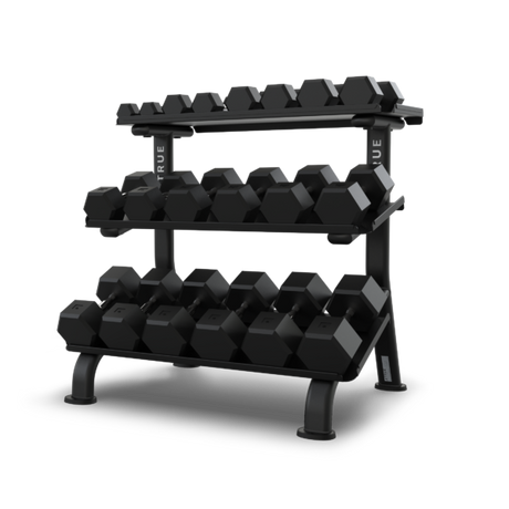 True FS-24 3-Tier Flat Tray Dumbbell Rack