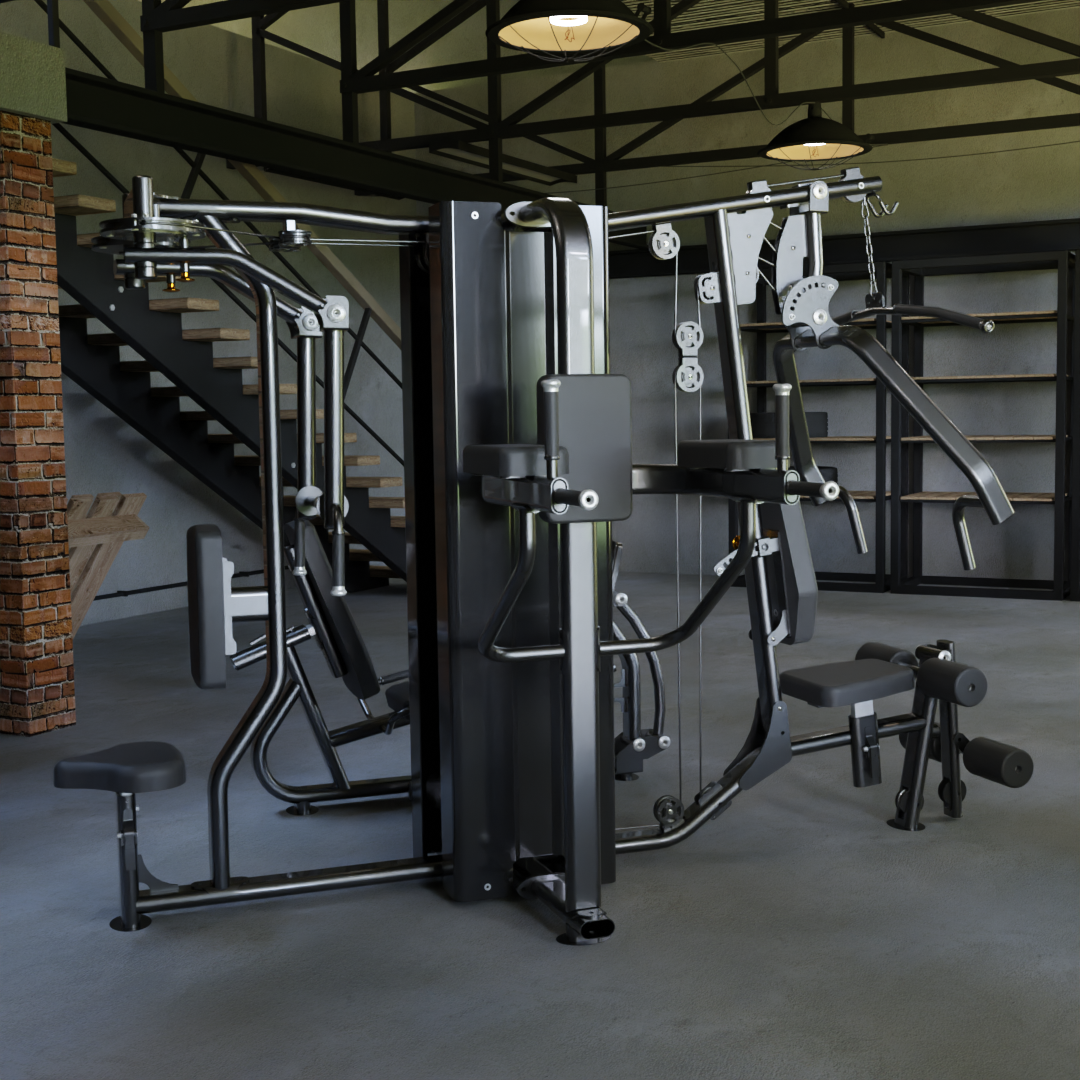 IRONAX X4S Four Station Multi-Gym Ironax Extreme Gyms EXM3000LPS, FSF3 IRONAXGYM9_2db36b20-6b5f-4879-94c4-d7a8426188e9