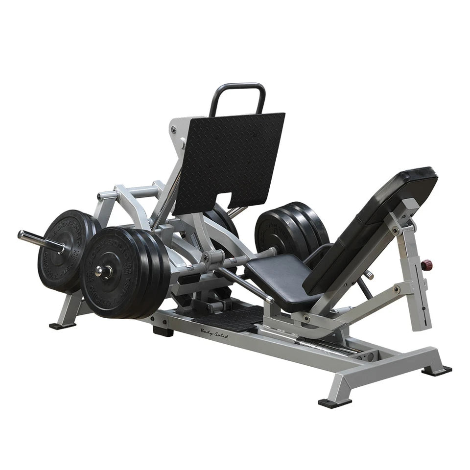 Body Solid LVLP Leverage Horizontal Leg Press Body Solid Home Gym, Small; Single stack or a-frame double stack (functional trainer). 5 functions or less LVLP_0030_Cut__75078.1735657521