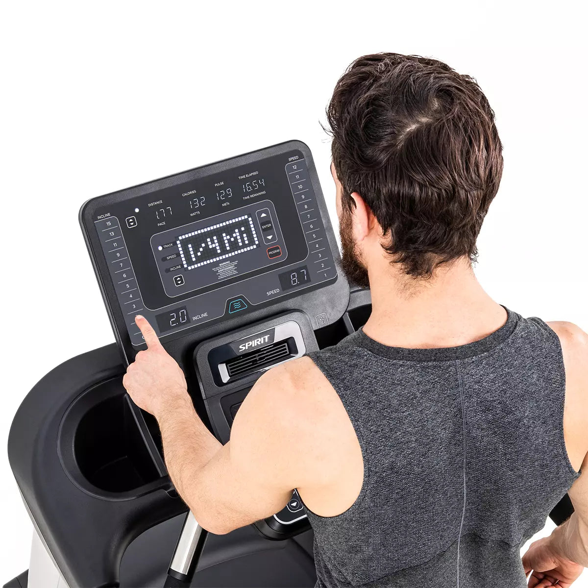 Spirit CT800 Treadmill - Final Stock Spirit Treadmill; Residentail Commercial Frame over 350lbs display_direct_incline_jpg_e161b15f-f9bf-4543-a353-169fb3011b24