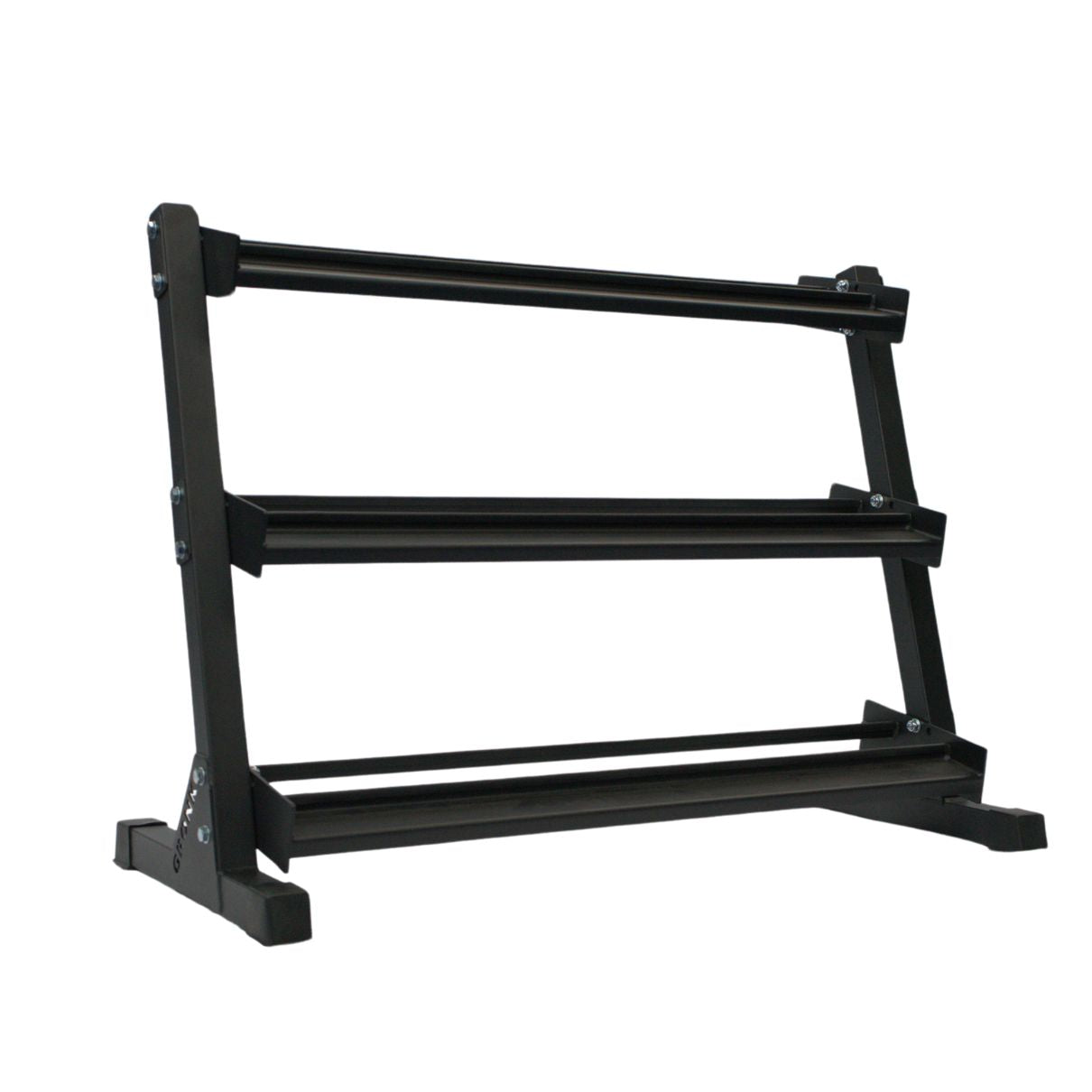 Gronk Fitness 3-Tier Dumbbell Storage Rack Gronk Fitness Products Dumbell racks, power block stand, plate and bar storage, kettlebell racks, ball racks gronkfitness_3-tier-dumbbell-storage-rack_view-3_aa1847ce-146e-4d01-a90e-f227f7b45ade