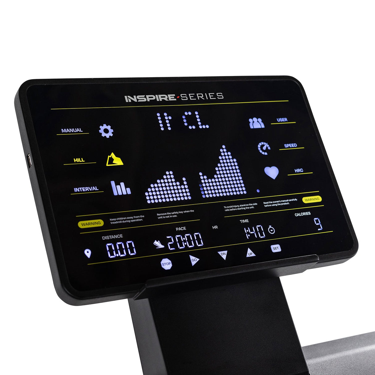Inspire T7 Treadmill with 15 Inch LED Display Inspire Treadmill; Residentail Commercial Frame over 350lbs inspire_t7-treadmill-110v-with-15inch-led-display_view-5