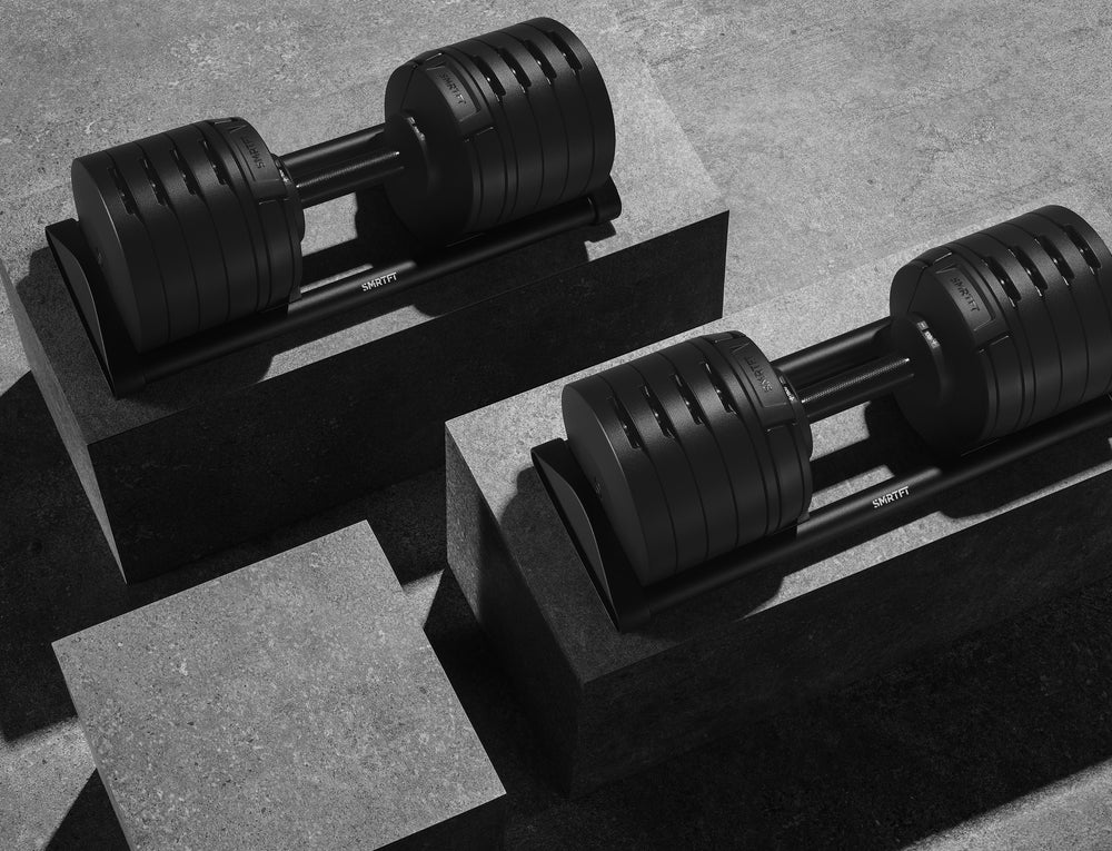 SMRTFT Nuobell Adjustable Dumbbell 100 lb Black SMRTFT Dumbbells smrtft-adjustable-dumbbell-100lb-double-angle2_13a50713-0bbe-4c8b-9ada-93d74d59099e