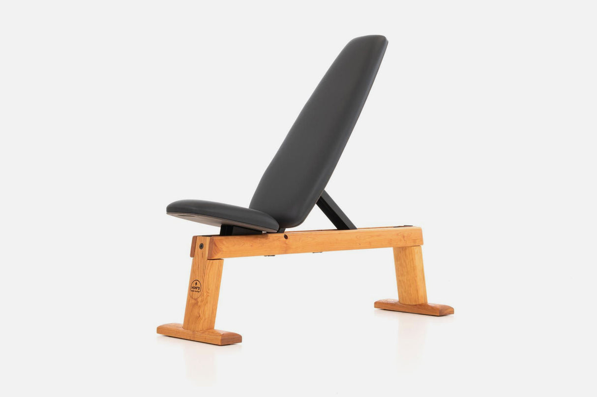NOHRD WeightBench Cherry Genuine Leather Black