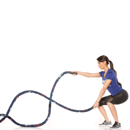 Gronk Fitness Battle Rope with Sleeve - 50' – G&G Fitness Equipment