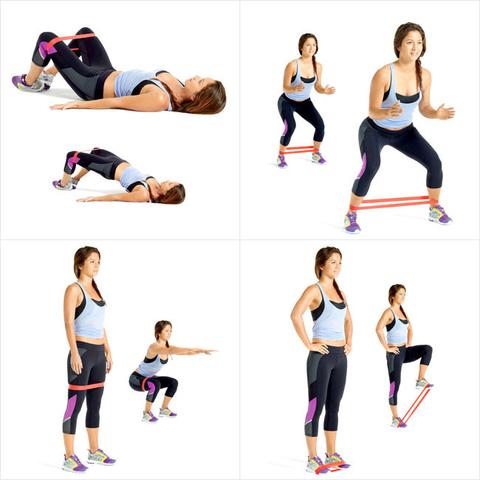 Loop Resistance Mini Band Exercises Stretch Stretching Gym Workout