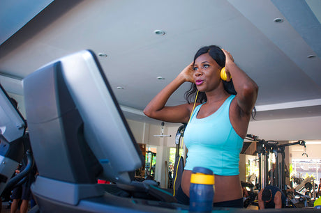 treadmill headphone static