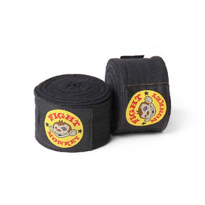 Fight Monkey 180" Hand Wraps - Black