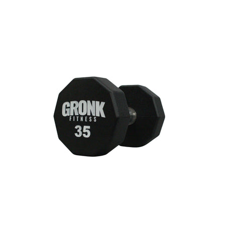 Gronk 10 Sided Urethane Dumbbell 35 lb Gronk Fitness Products Variant(s) - LBWeight 35_de6a6663-538e-4636-a0f7-32b4dd68eb02