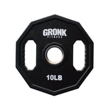 Gronk Fitness 10-Sided Urethane Olympic Grip Plates
