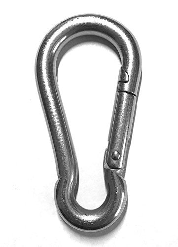 Carabiner Snap Hook, Stainless Steel, 8mm G&G Fitness Equipment Lifting bar attachments (eg landmine, row handles, chains, collars, sleeves, barbell pad, manta ray) 41-8b2O7YUL__10014.1644007680.386.513_1397d780-69ba-49de-be76-e632954fca8c