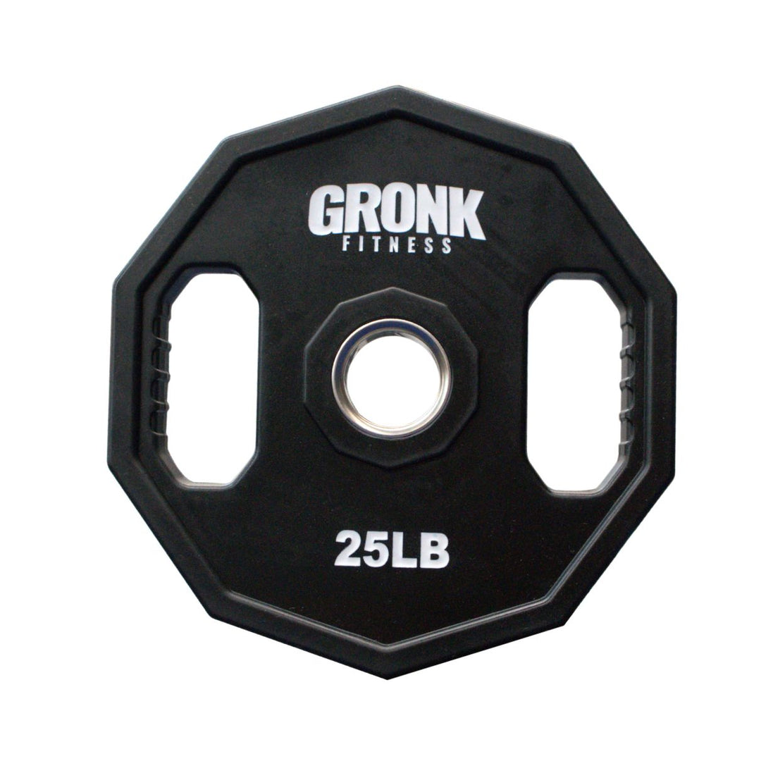 Gronk Fitness 10-Sided Urethane Olympic Grip Plates