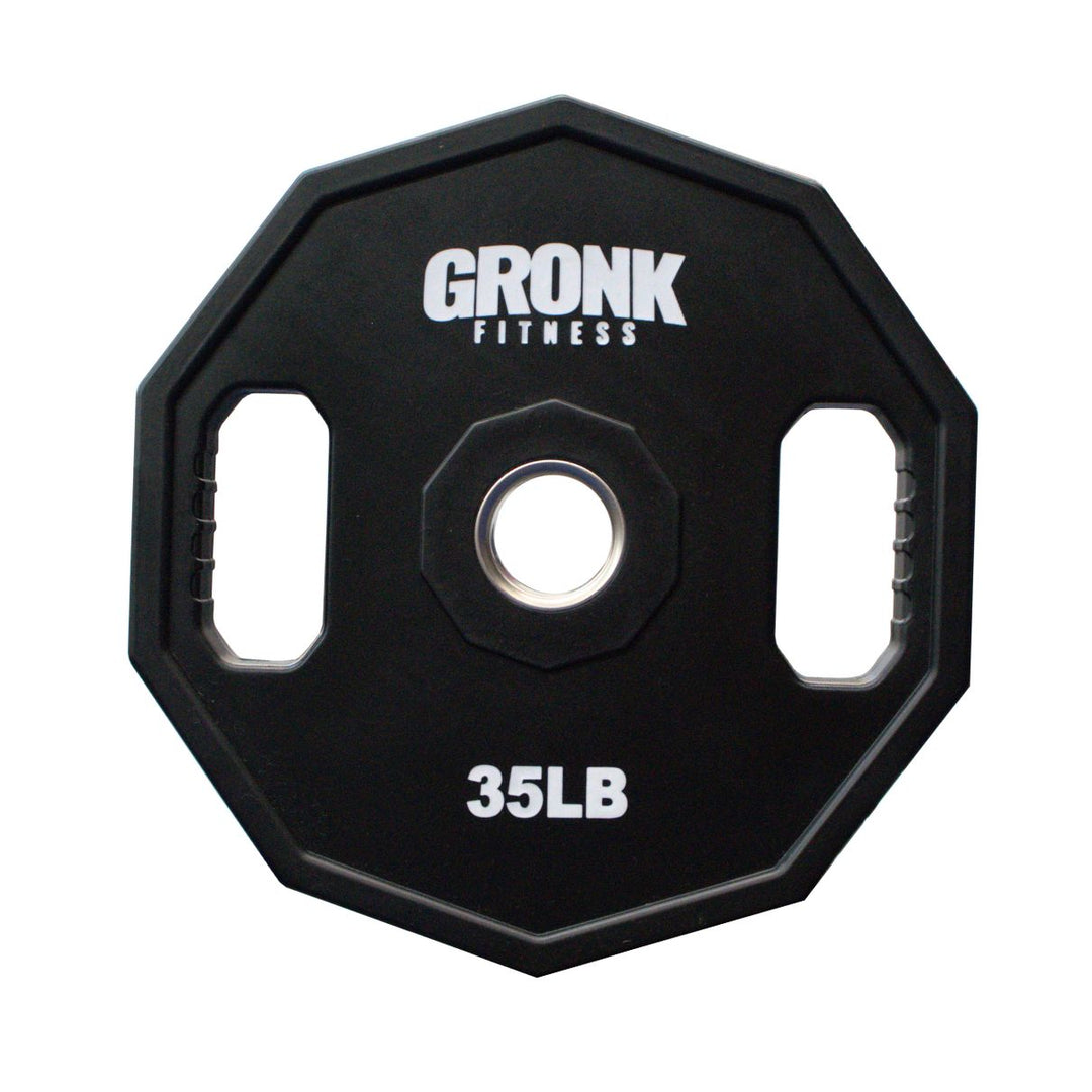Gronk Fitness 10-Sided Urethane Olympic Grip Plates