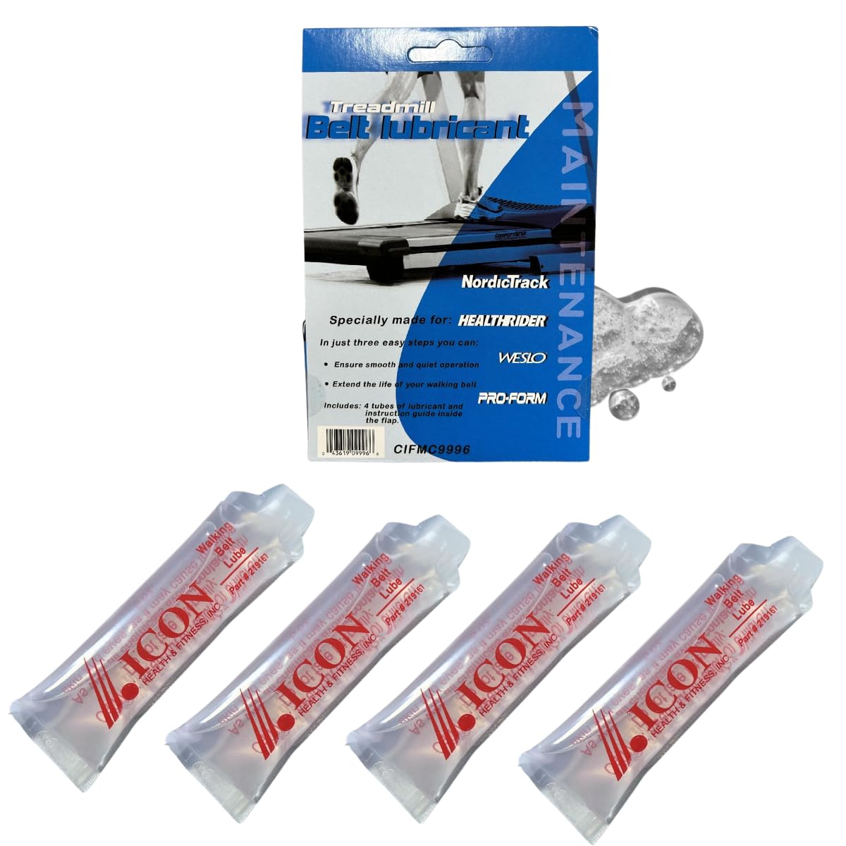 Icon Health & Fitness Lube 100% Silicone Lubricant Treadmill Lifespan OEM 219168 Icon Health & Fitness Lube 100% Silicone Lubricant Treadmill Lifespan OEM 219168