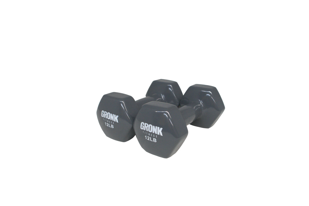Gronk Fitness Vinyl Hex Dumbbells