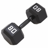 Gronk Cast Hex Dumbbell - Black 80 lb G&G Fitness Equipment Variant(s) - LBWeight 80