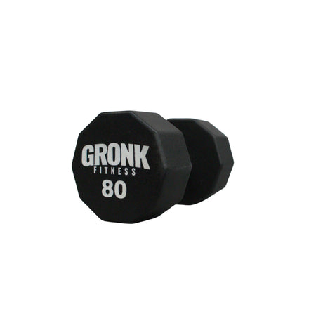 Gronk 10 Sided Urethane Dumbbell 80 lb Gronk Fitness Products Variant(s) - LBWeight 80_fa9f0463-8e54-42fb-9f0f-50f6a985f660