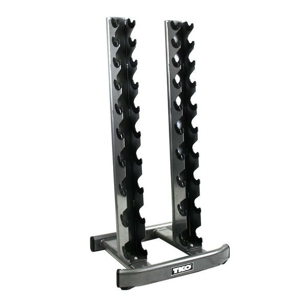 TKO 10 Pair Vertical Dumbbells Rack