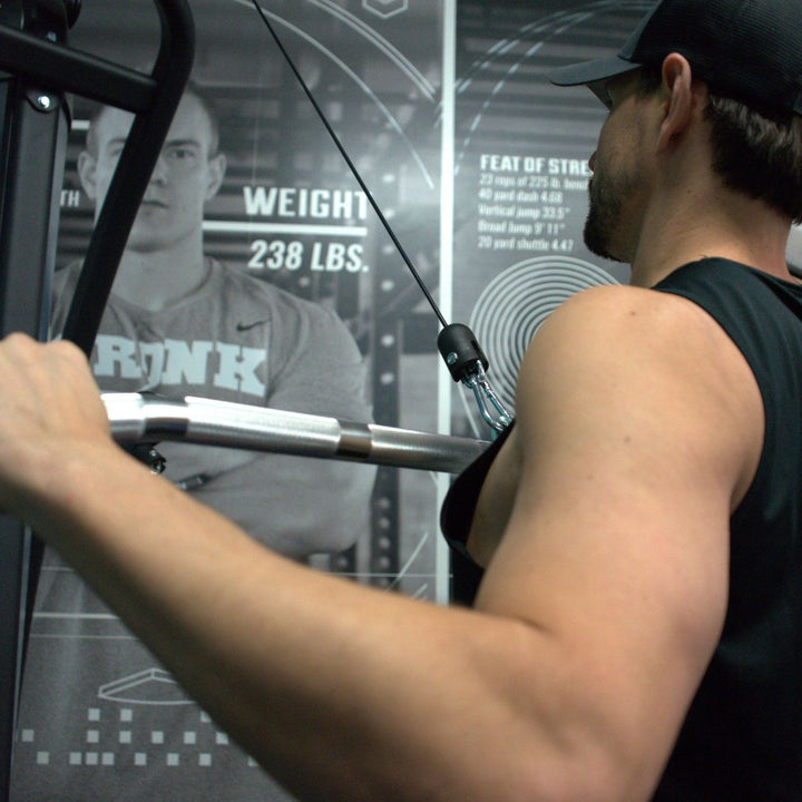 Gronk Fitness Aluminum Lat Bar | Black