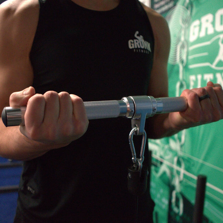 Aluminum Revolving Straight Bar - Black