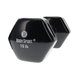 Elivate Body Sport Vinyl Dumbbells Elivate Variant(s) - LBWeight BDSVDB15_2b3a9418-8e95-4853-8365-36121a9bd2af