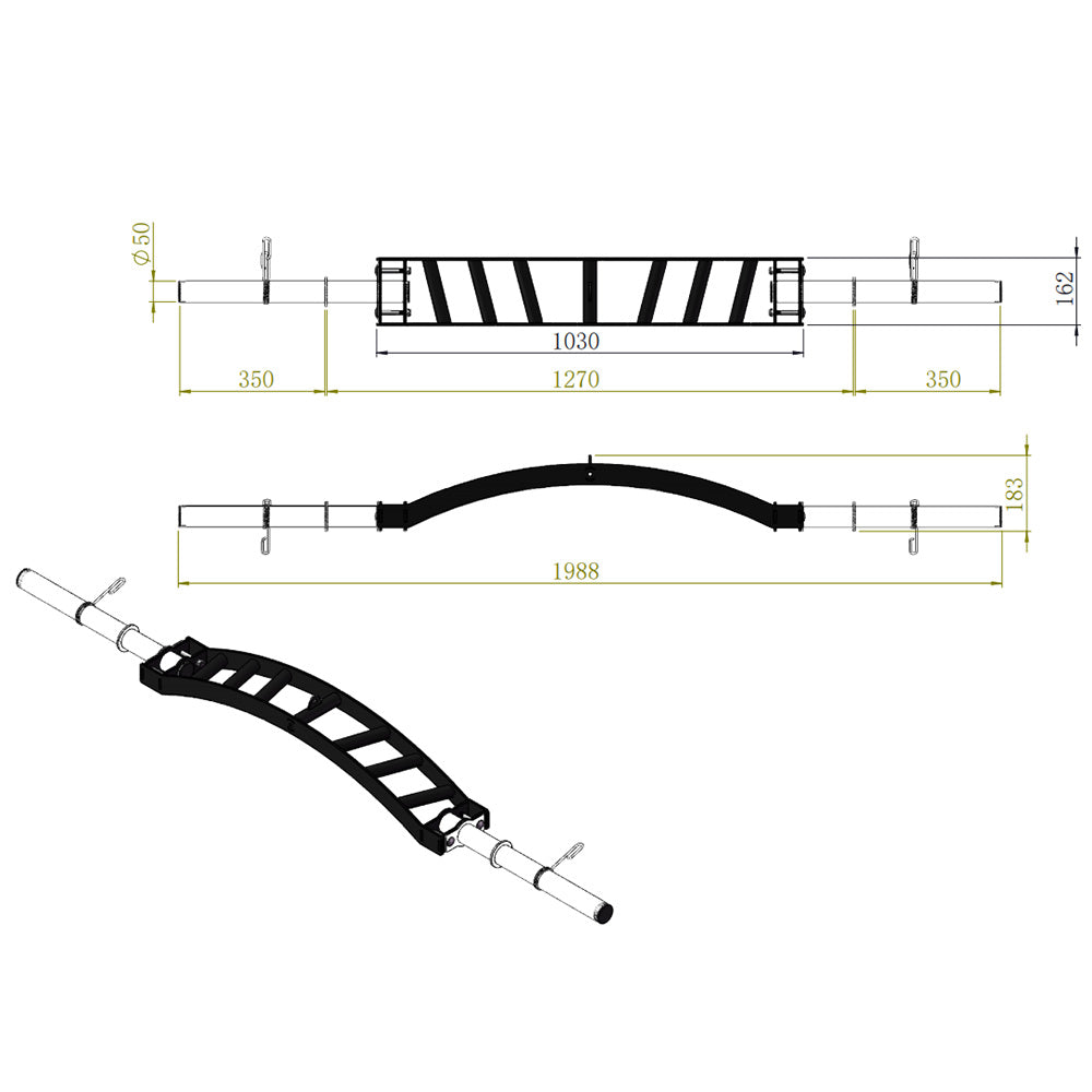 XM Cambered Swiss Bar – G&G Fitness Equipment