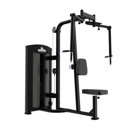Gronk Fitness Selectorized Pec Fly/Rear Delt - Final Stock Gronk Fitness Products Selectorized, single stack, assembly required ELEMENTFITNESS-COBALTDUALPECTORALFLYANDREARDELTMACHINE