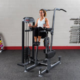 Body Solid FCD-STK Pro Select Weight Assist Chin-Up Dip Body Solid Home Gym, Small; Single stack or a-frame double stack (functional trainer). 5 functions or less FCD-STK_Exercises-23__48351.1735662094