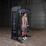 Body Solid GFT100 Functional Trainer, Stack x2 Body Solid Home Gym, Small; Single stack or a-frame double stack (functional trainer). 5 functions or less GFT100_DSF4199_Shrugs__43083.1735917362