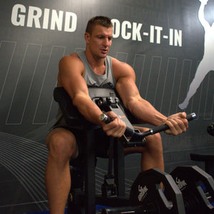 Gronk Fitness Plate Loaded Bicep Curl