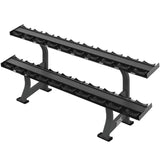 Hammer Strength Two Tier Dumbbell Rack Life Fitness Dumbell racks, power block stand, plate and bar storage, kettlebell racks, ball racks HS-FW-DR2-charcoal-1000x1000_6252a173-e04b-4741-b4c5-6b6b02d8a891