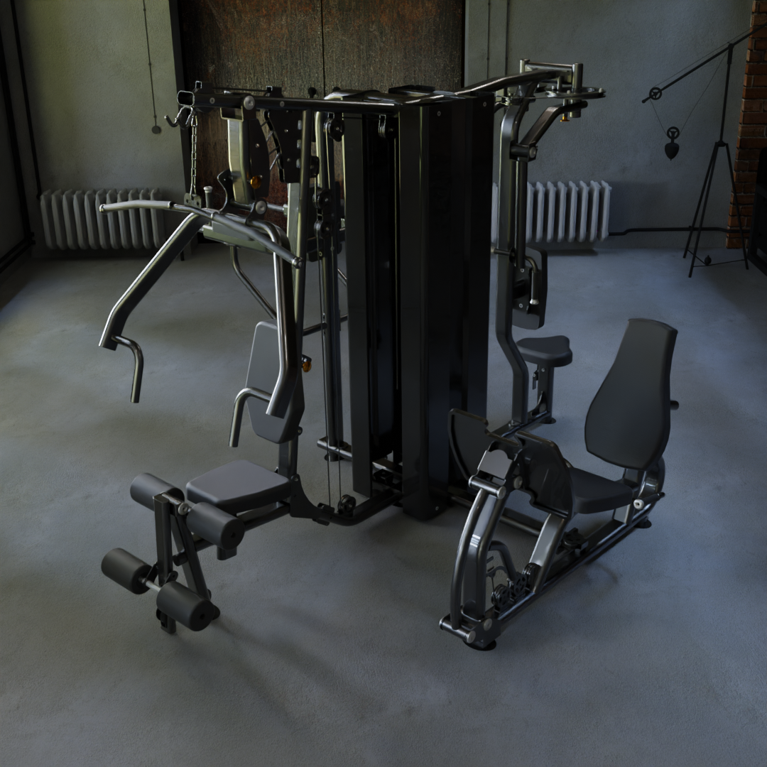 IRONAX X4S Four Station Multi-Gym Ironax Extreme Gyms EXM3000LPS, FSF3 IRONAXGYM8_38c8dca2-a4ca-43d4-a819-f16ae14446f3