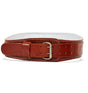 SCHIEK 4 LEATHER CONTOUR LIFTING BELT, SMALL Schiek Wearables; gloves, elbow sleeves, knee sleeves, dip belts, vests, ankle/wrist weights L2004-Leather-Lifting-Belt-Schiek-Sports-54903480