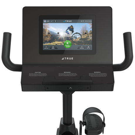 True Performance Series Recumbent Bike – 10in Touchscreen Console View