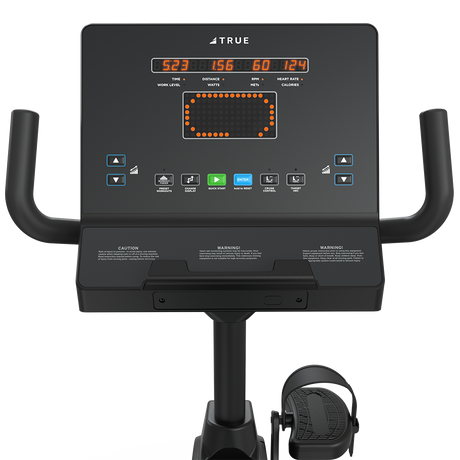 True Performance Series Recumbent Bike – LCD Display (Emerge) Console View