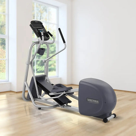 Vectra EX 220 elliptical, front view on blue background