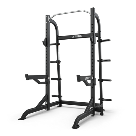TRUE HALF RACK WITH PLATE HOLDERS MATTE BLACK - Final Stock TRUE Half rack, power rack or cage, smith, smith add-on XFW-8110-35_960