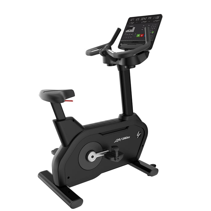 Life Fitness Club Series+ Upright Lifecycle® Bike w/ SL Console - Final Stock Life Fitness Bike; Upright club-series-plus-upright-bike-sl-black-update-1000x1000