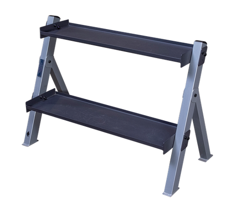 Body Solid GDKR100B Adjustable Dumbbell and Kettlebell Rack - Discontinued