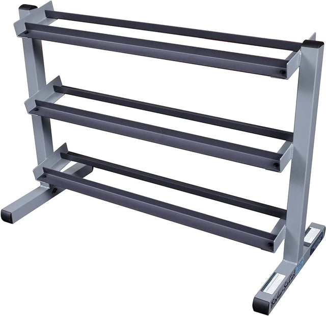 Body Solid GDR363 3-Tier Dumbbell Rack Body Solid Dumbell racks, power block stand, plate and bar storage, kettlebell racks, ball racks fe09ae10-2a9c-ee11-8425-0aa4e80801fd_GDR363_.