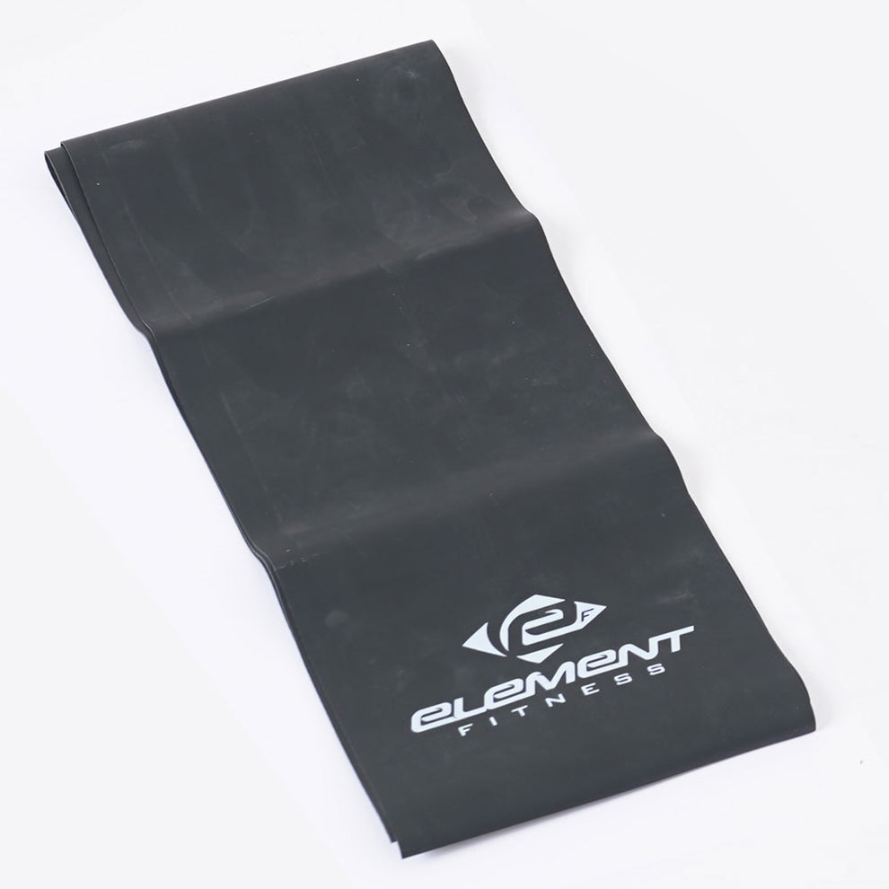 Element 4IN PREMIUM RESISTANCE BANDS LEVEL 4-BLACK Element Fitness Bands and tubing flat---black